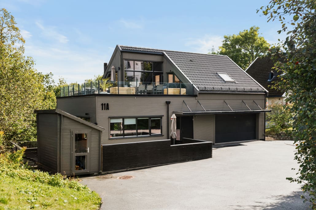 Byggmester fra Bygg-Team har oppført nytt, moderne enebolig på Romerike