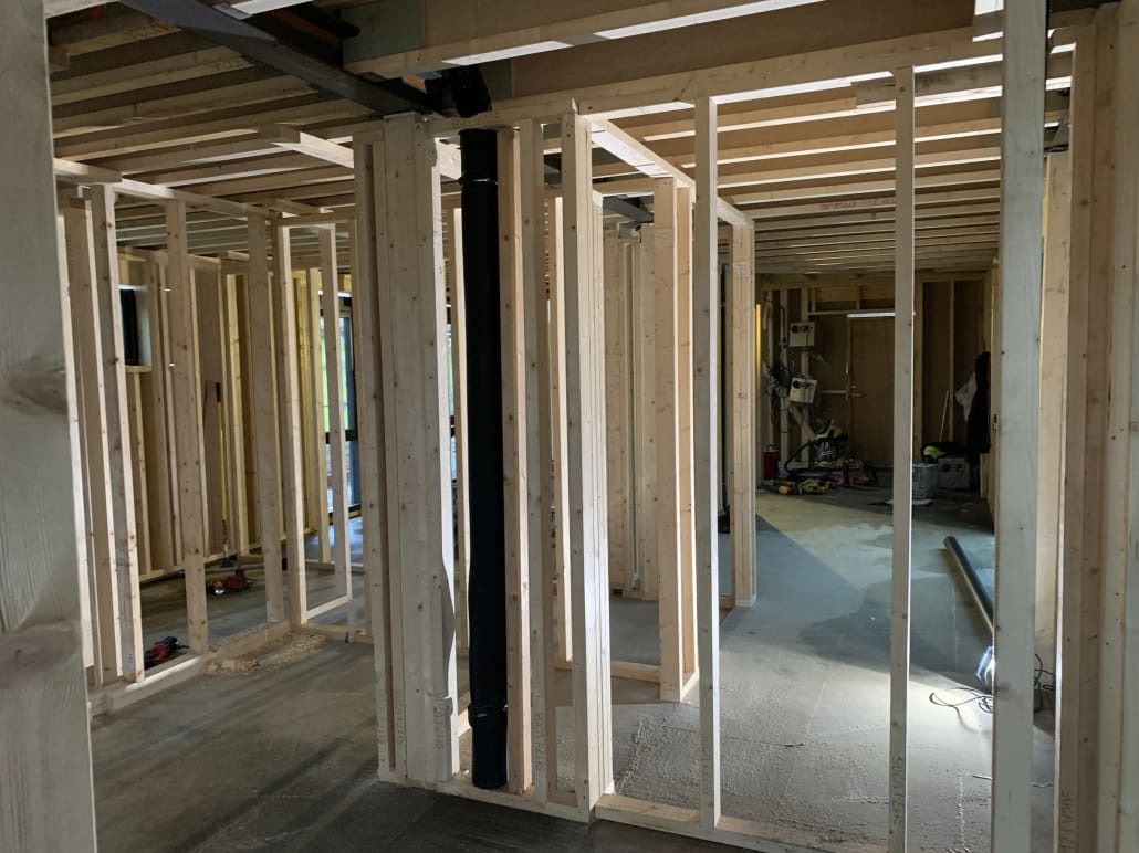 Råbygg under oppføring – Bygg-Team som entreprenør for utbyggere på Romerike